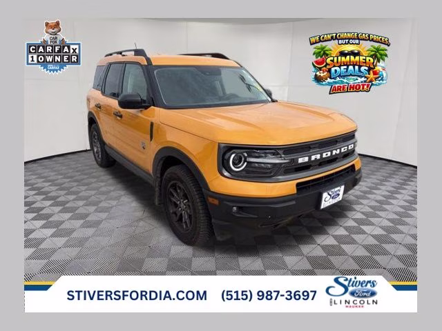 2022 Cyber Orange Metallic Tricoat Ford Bronco Sport Big Bend 4X4 SUV