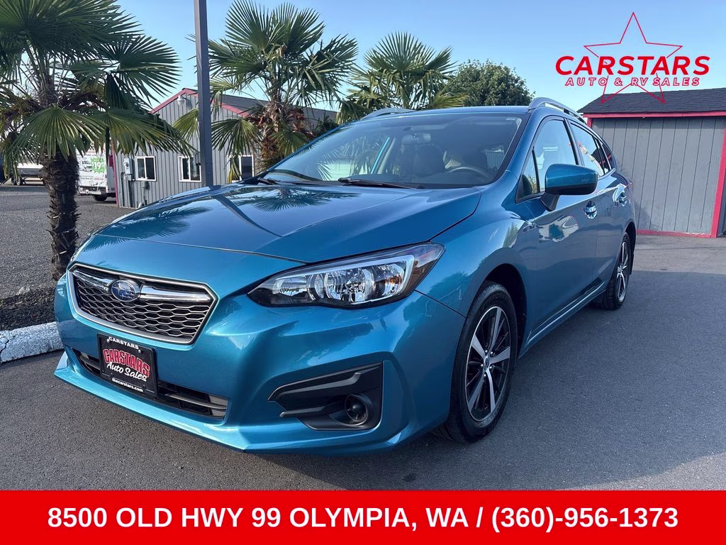 2019 Island Blue Pearl Subaru Impreza 2.0i Premium AWD Crossover