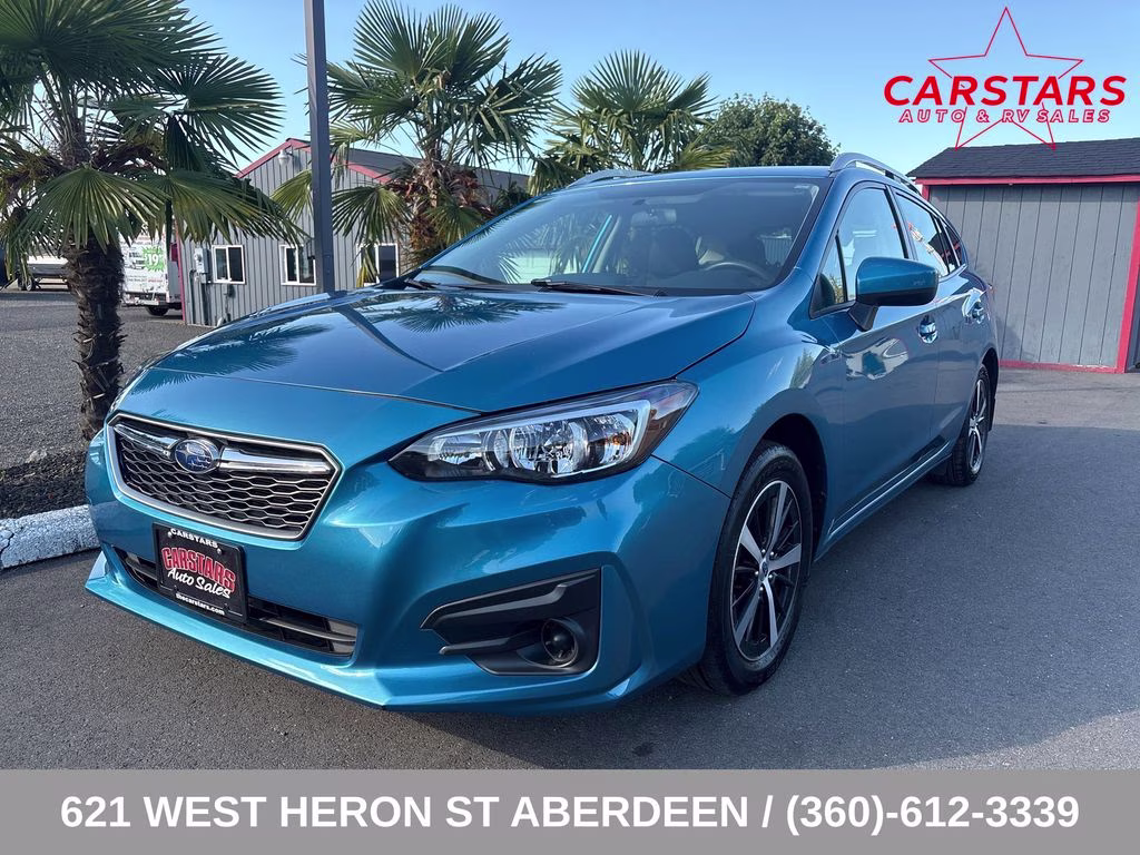 2019 Island Blue Pearl Subaru Impreza 2.0i Premium AWD Crossover