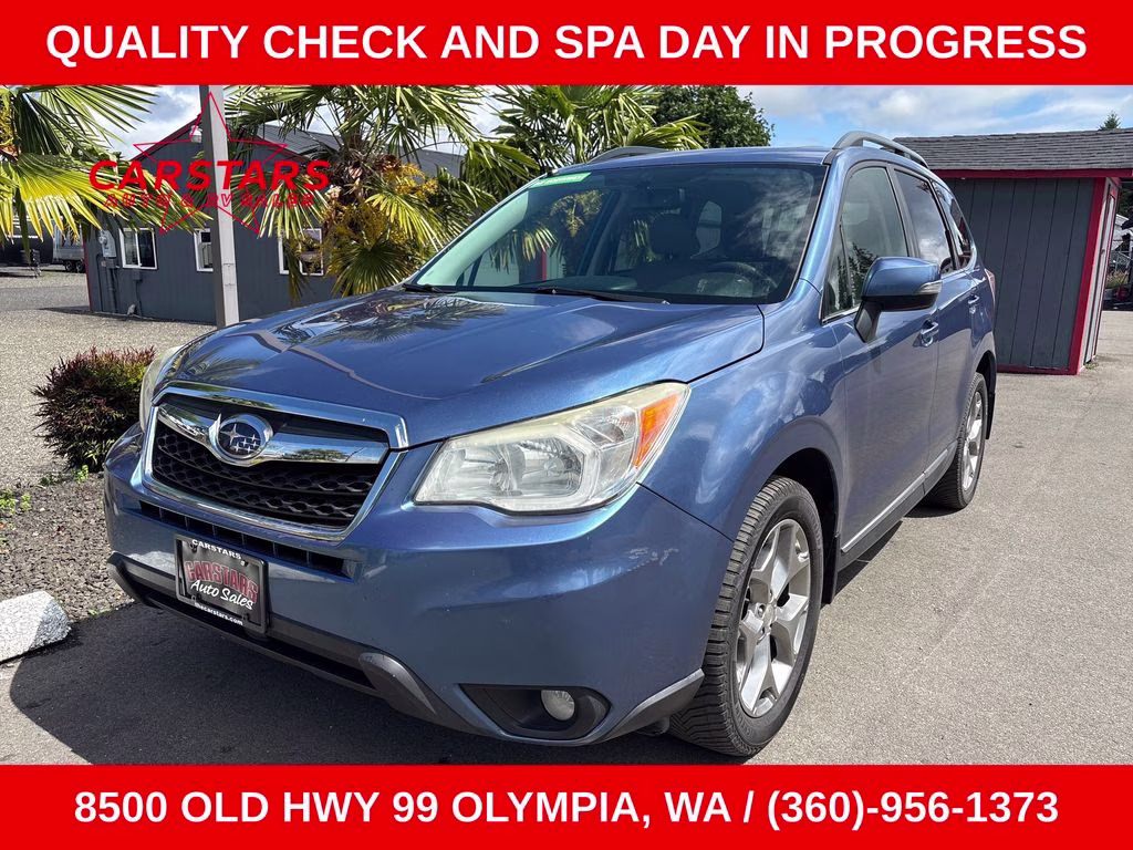 2015 Quartz Blue Pearl Subaru Forester 2.5i Touring AWD SUV