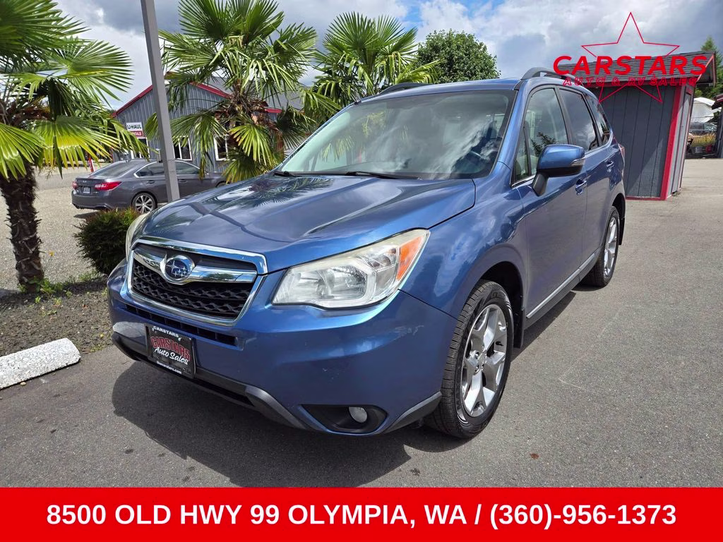 2015 Quartz Blue Pearl Subaru Forester 2.5i Touring AWD SUV