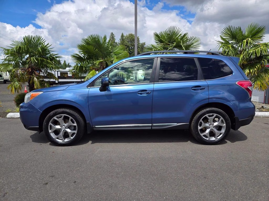 2015 Quartz Blue Pearl Subaru Forester 2.5i Touring AWD SUV