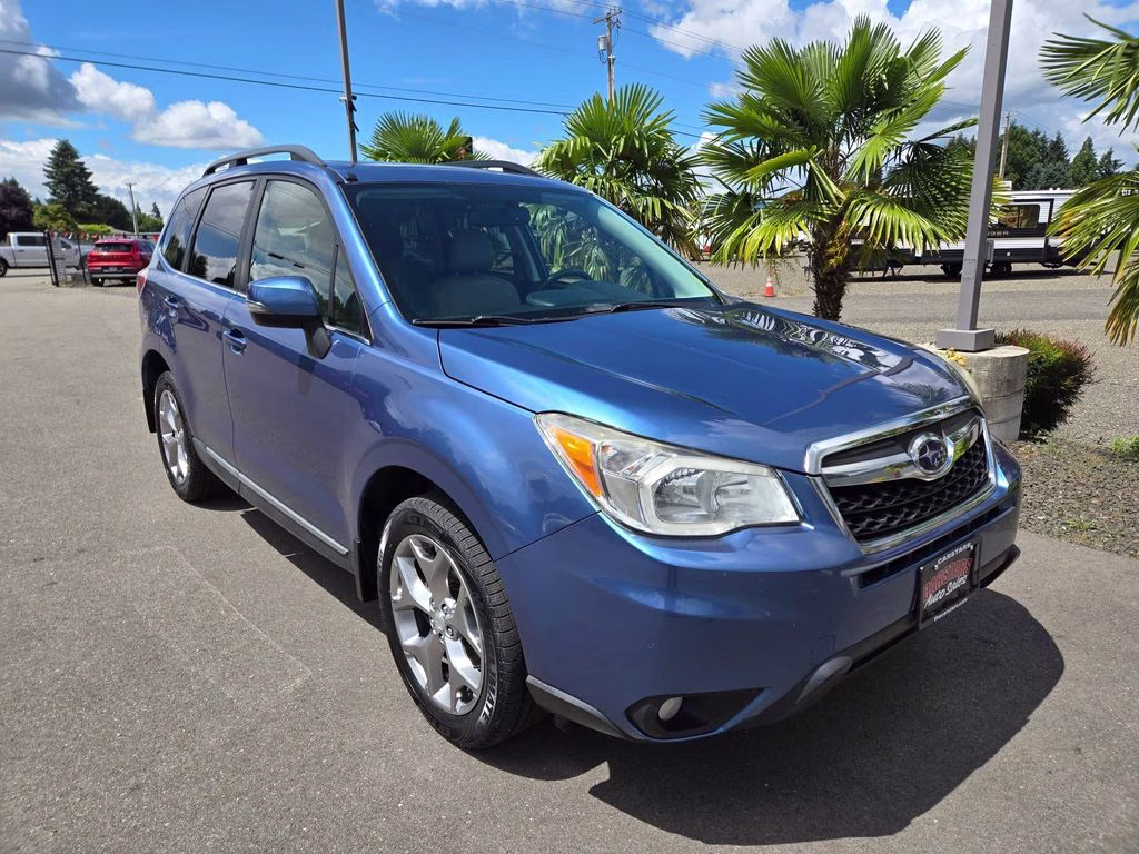 2015 Quartz Blue Pearl Subaru Forester 2.5i Touring AWD SUV