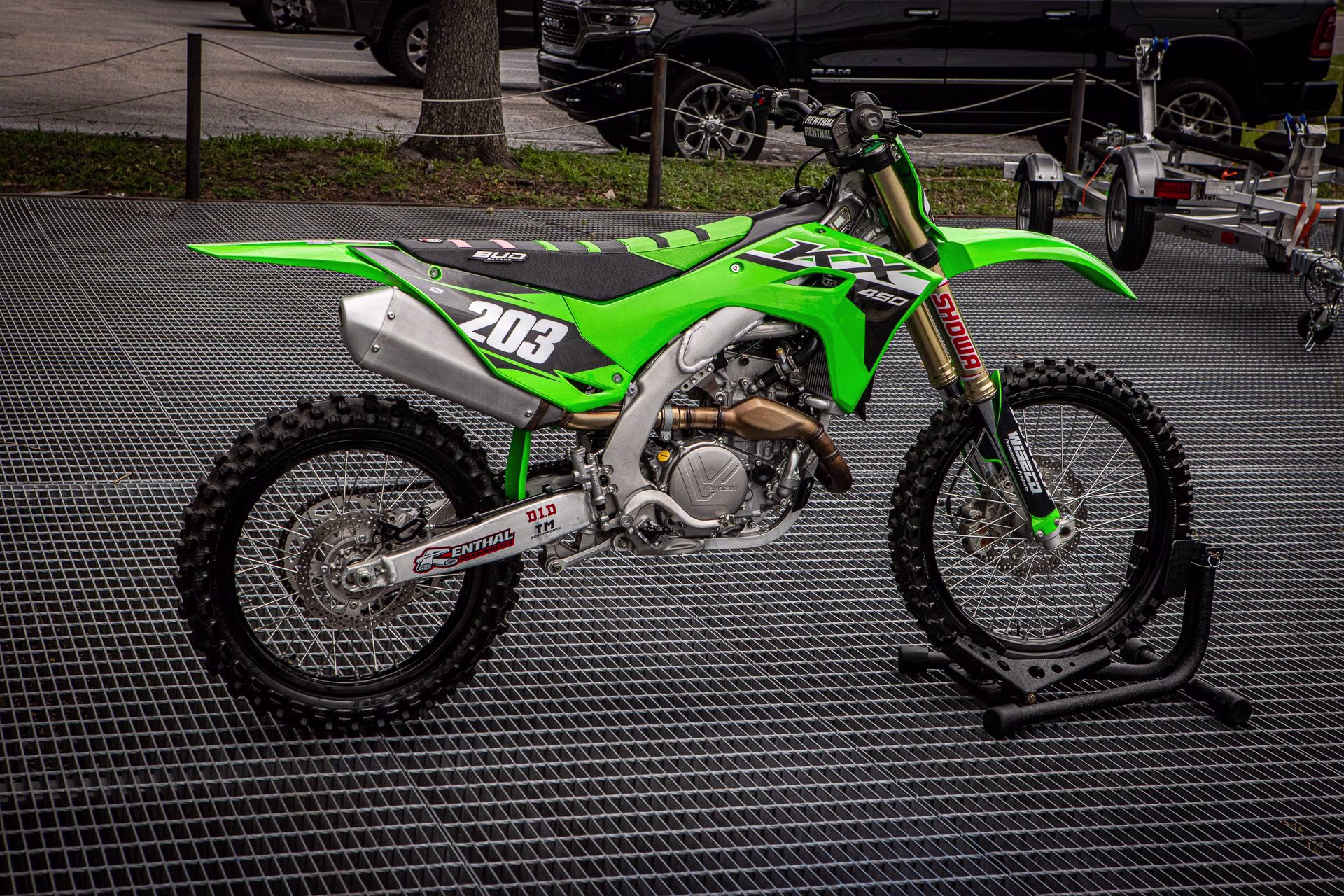 2024 Lime Green Kawasaki KX 450 Motorcycle