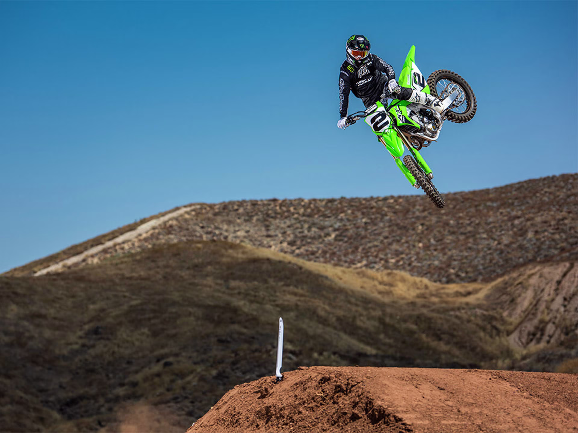 2024 Lime Green Kawasaki KX 450 Motorcycle