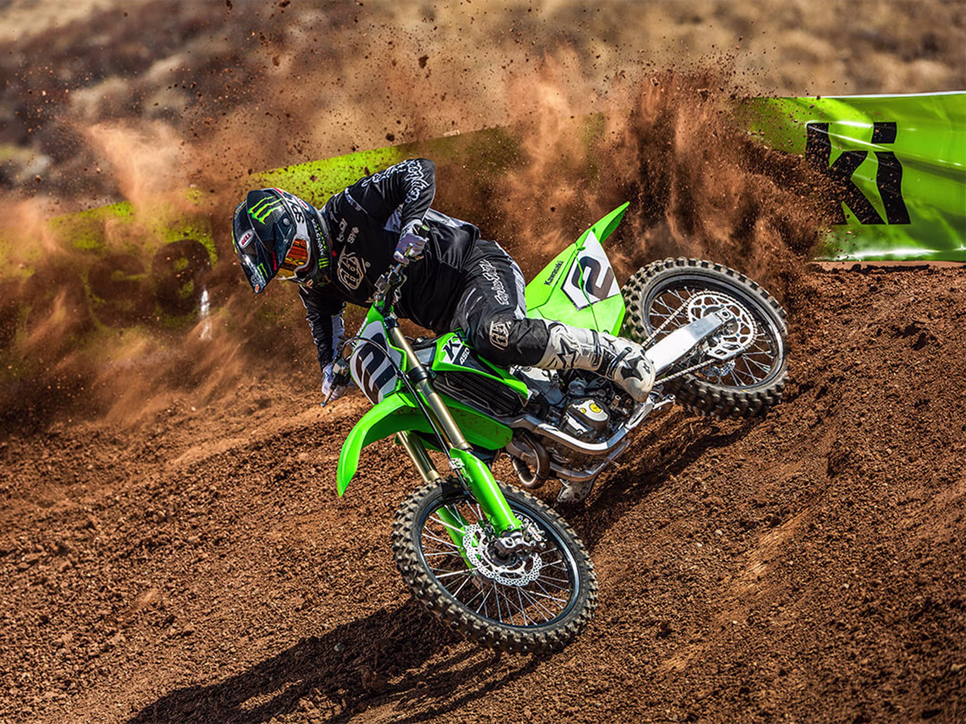2024 Lime Green Kawasaki KX 450 Motorcycle