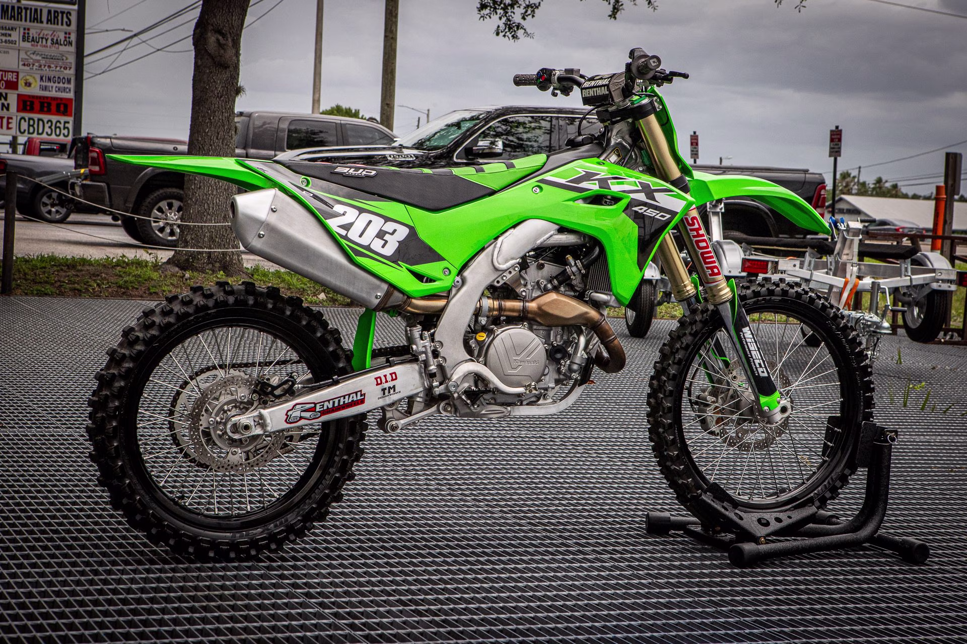 2024 Lime Green Kawasaki KX 450 Motorcycle