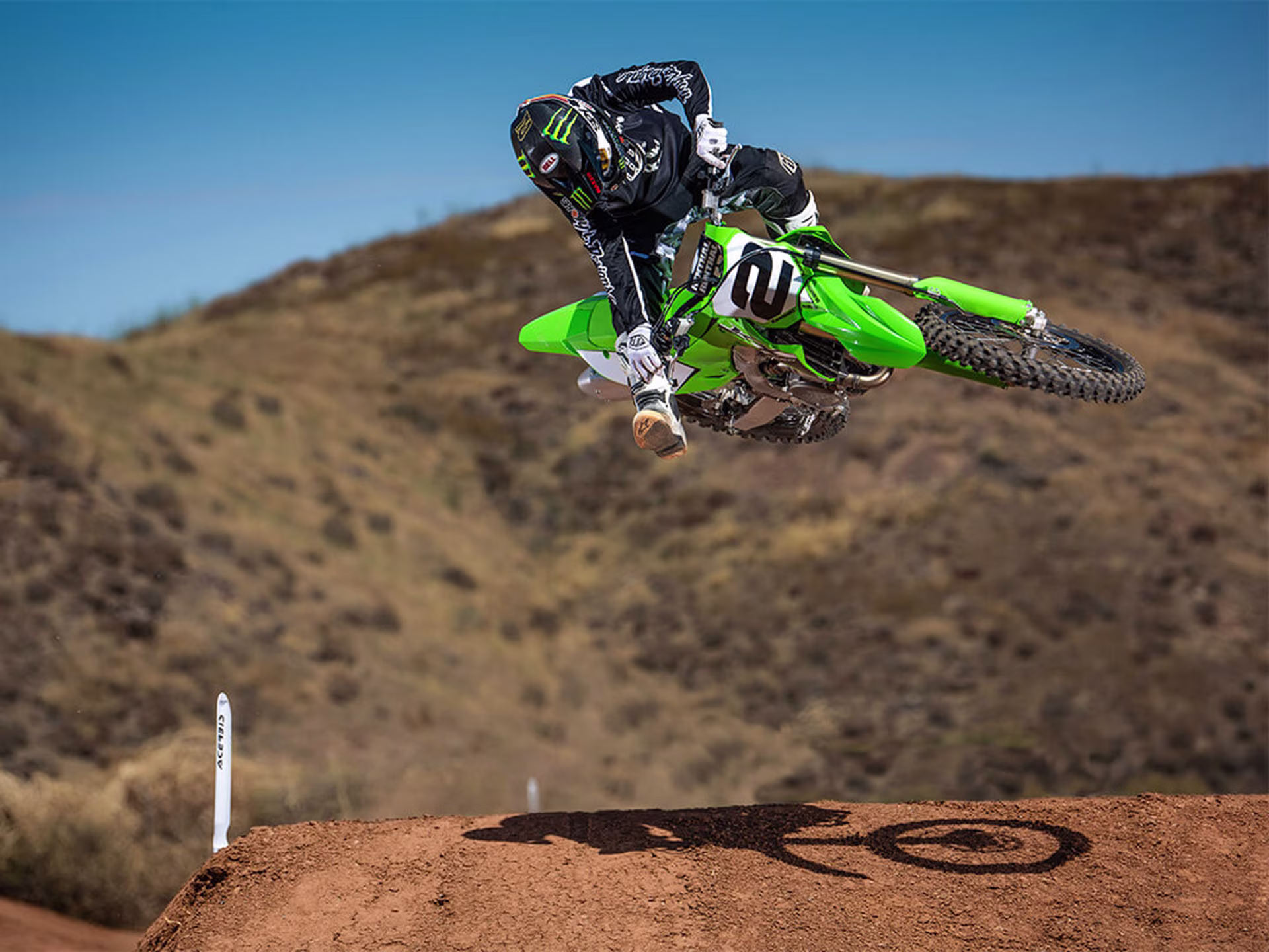 2024 Lime Green Kawasaki KX 450 Motorcycle