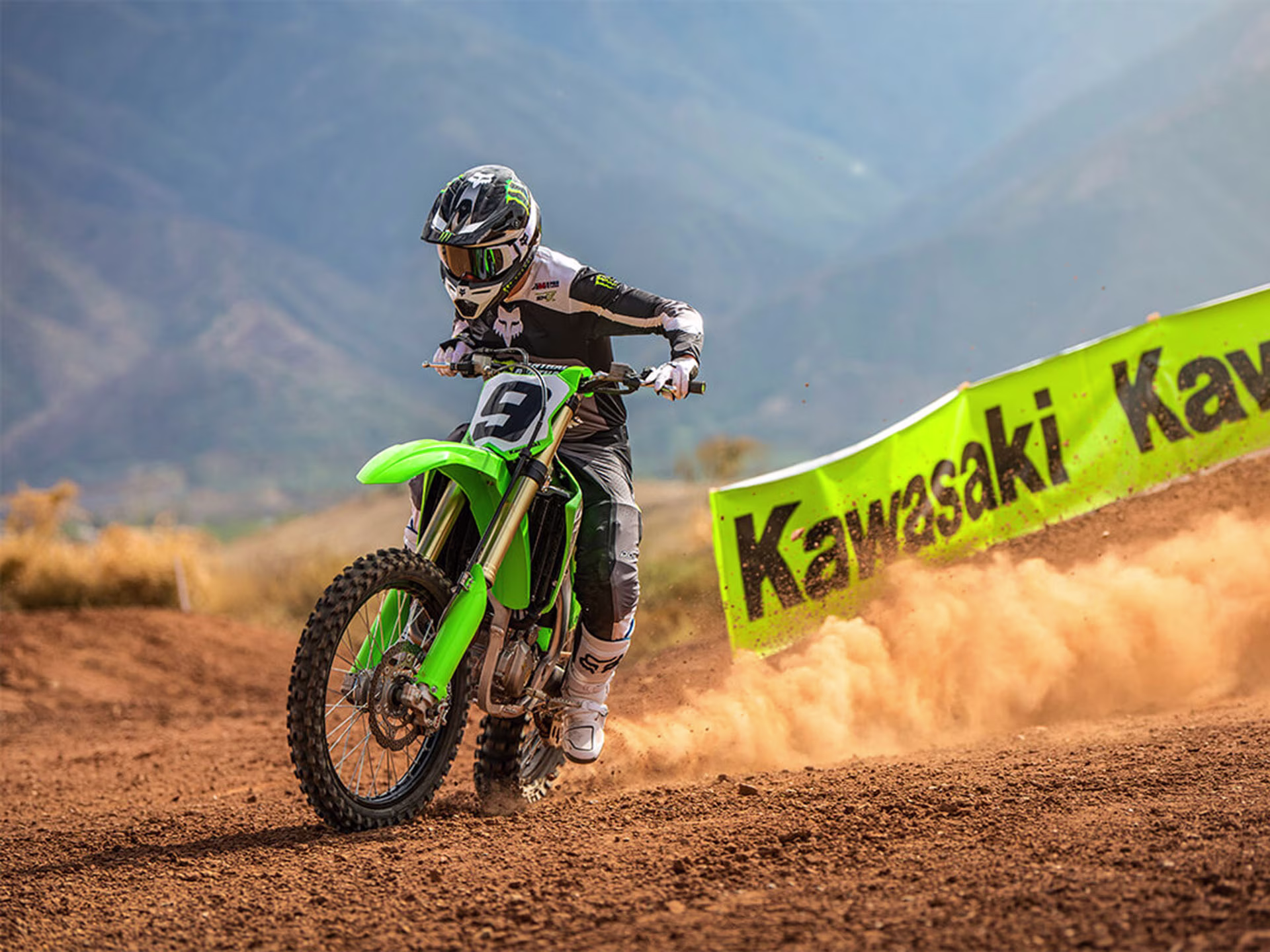 2024 Lime Green Kawasaki KX 450 Motorcycle