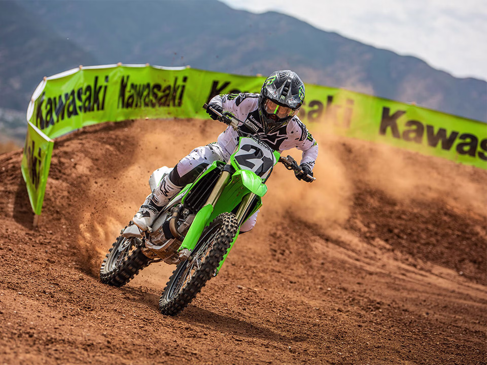 2024 Lime Green Kawasaki KX 450 Motorcycle