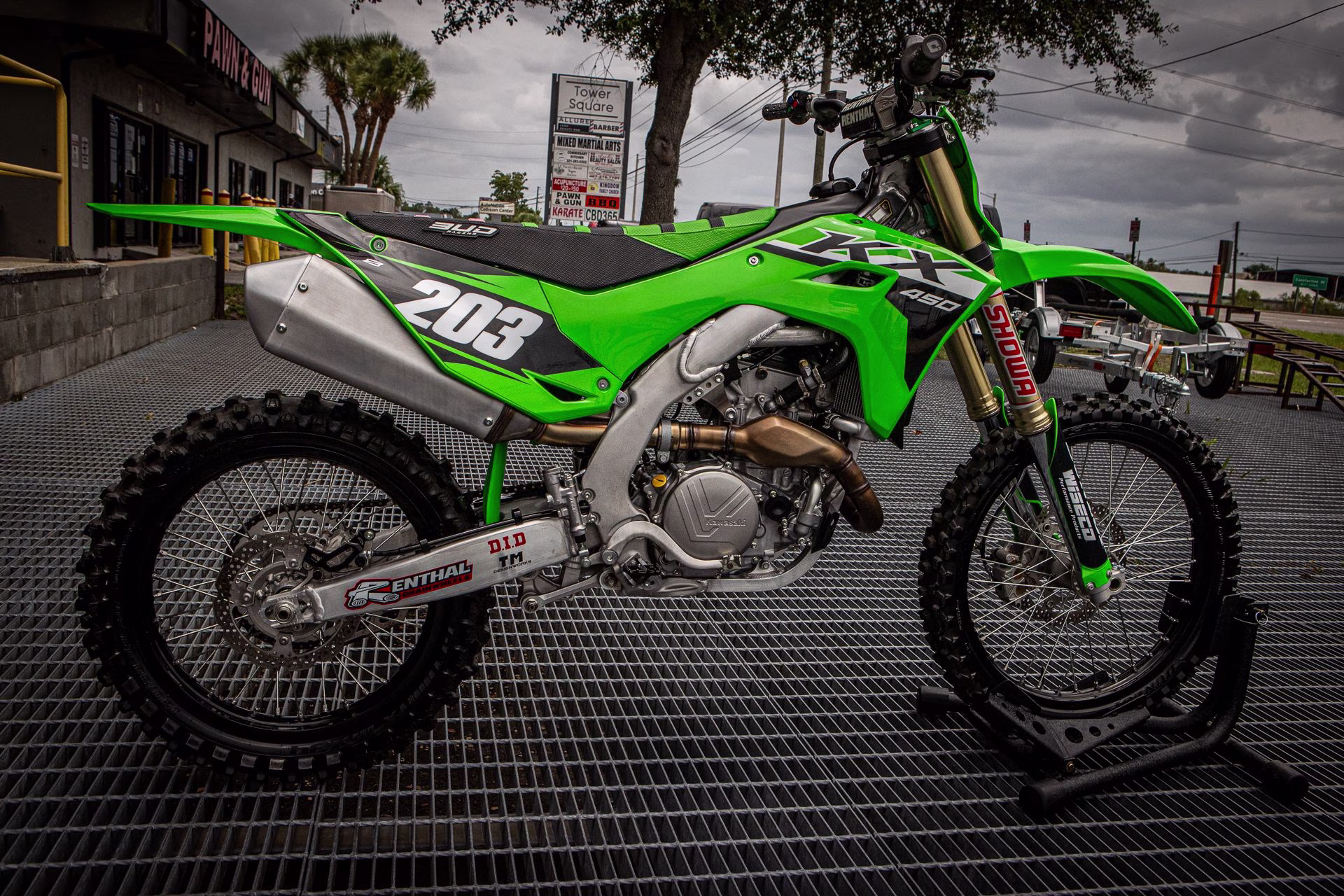 2024 Lime Green Kawasaki KX 450 Motorcycle