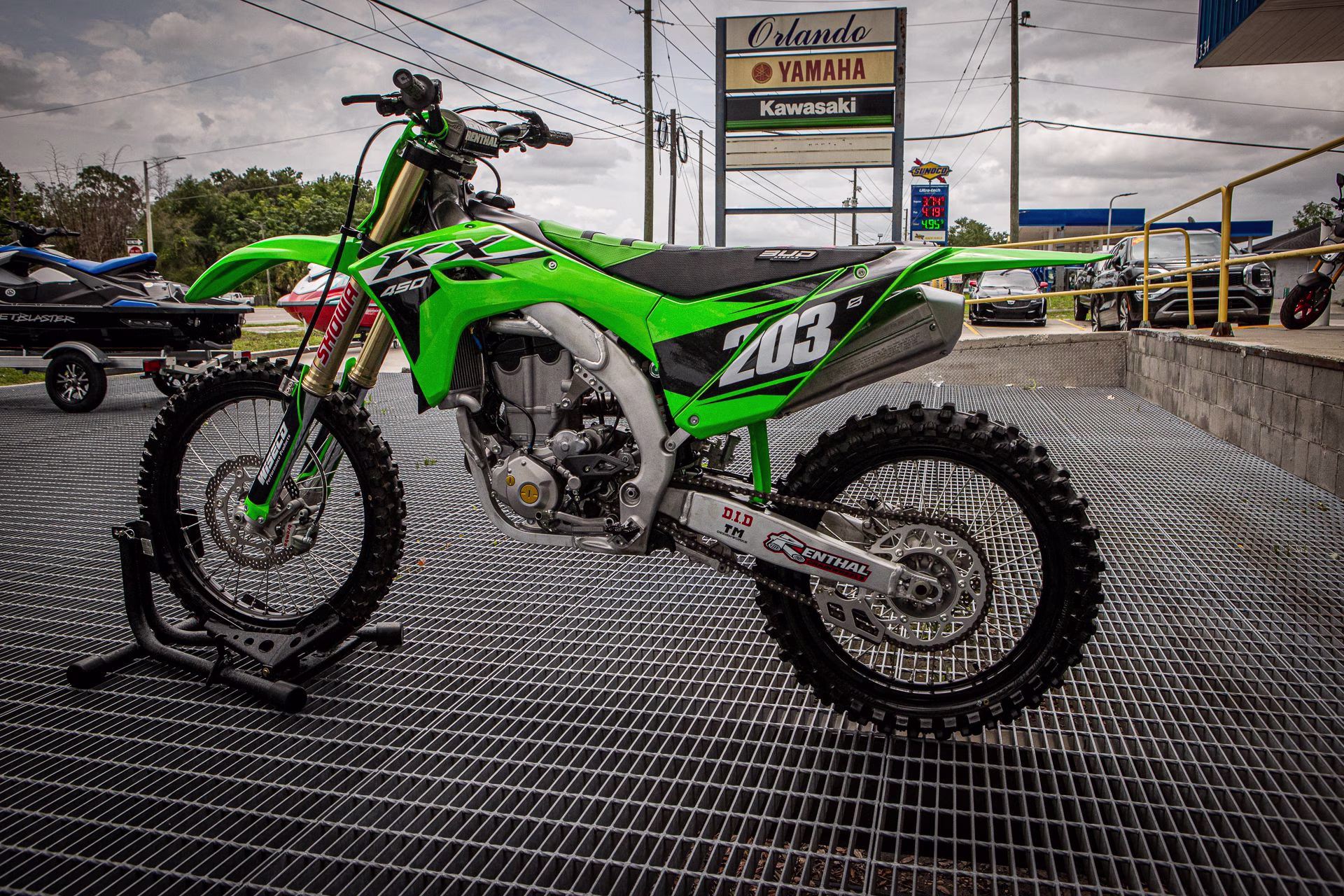 2024 Lime Green Kawasaki KX 450 Motorcycle