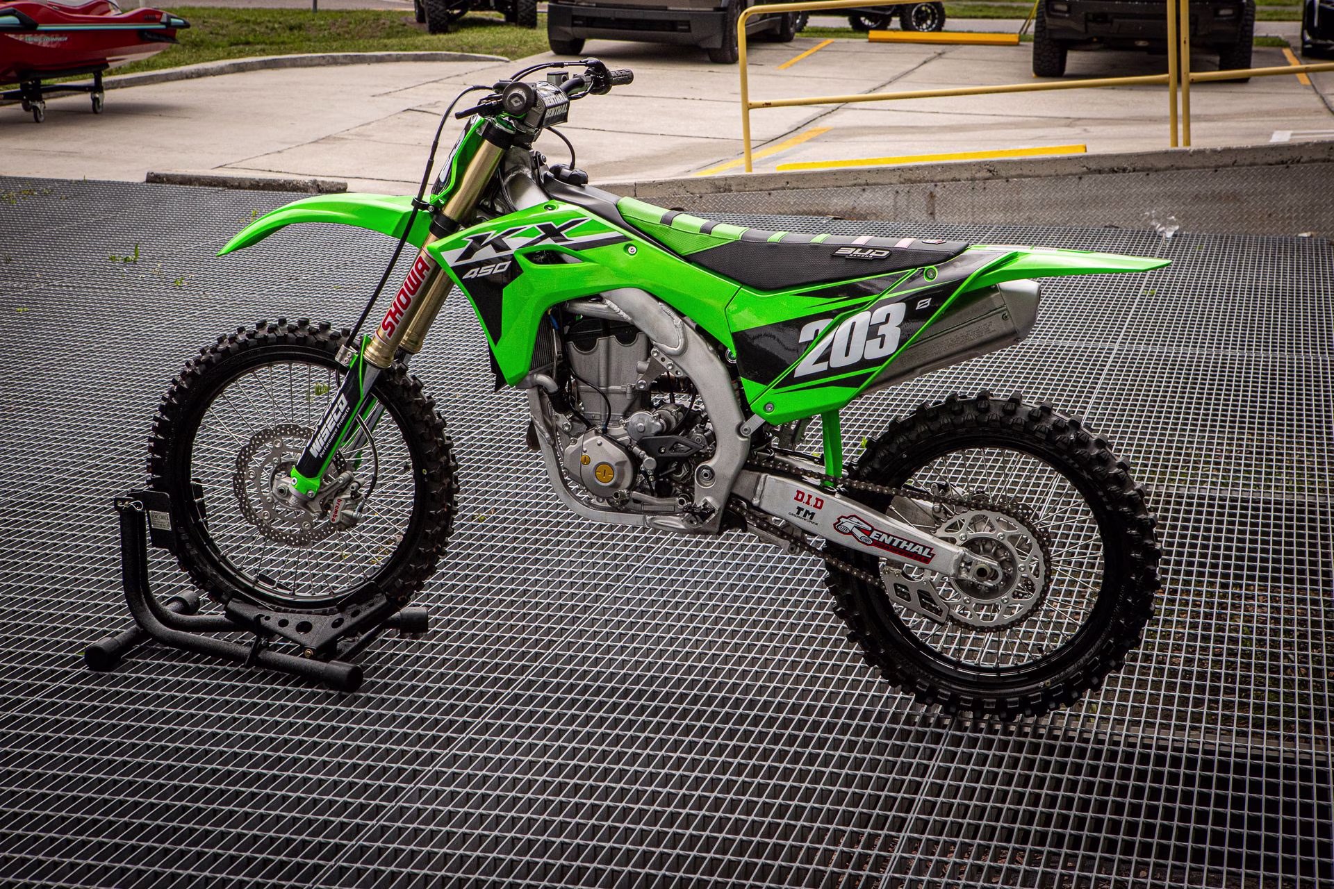 2024 Lime Green Kawasaki KX 450 Motorcycle