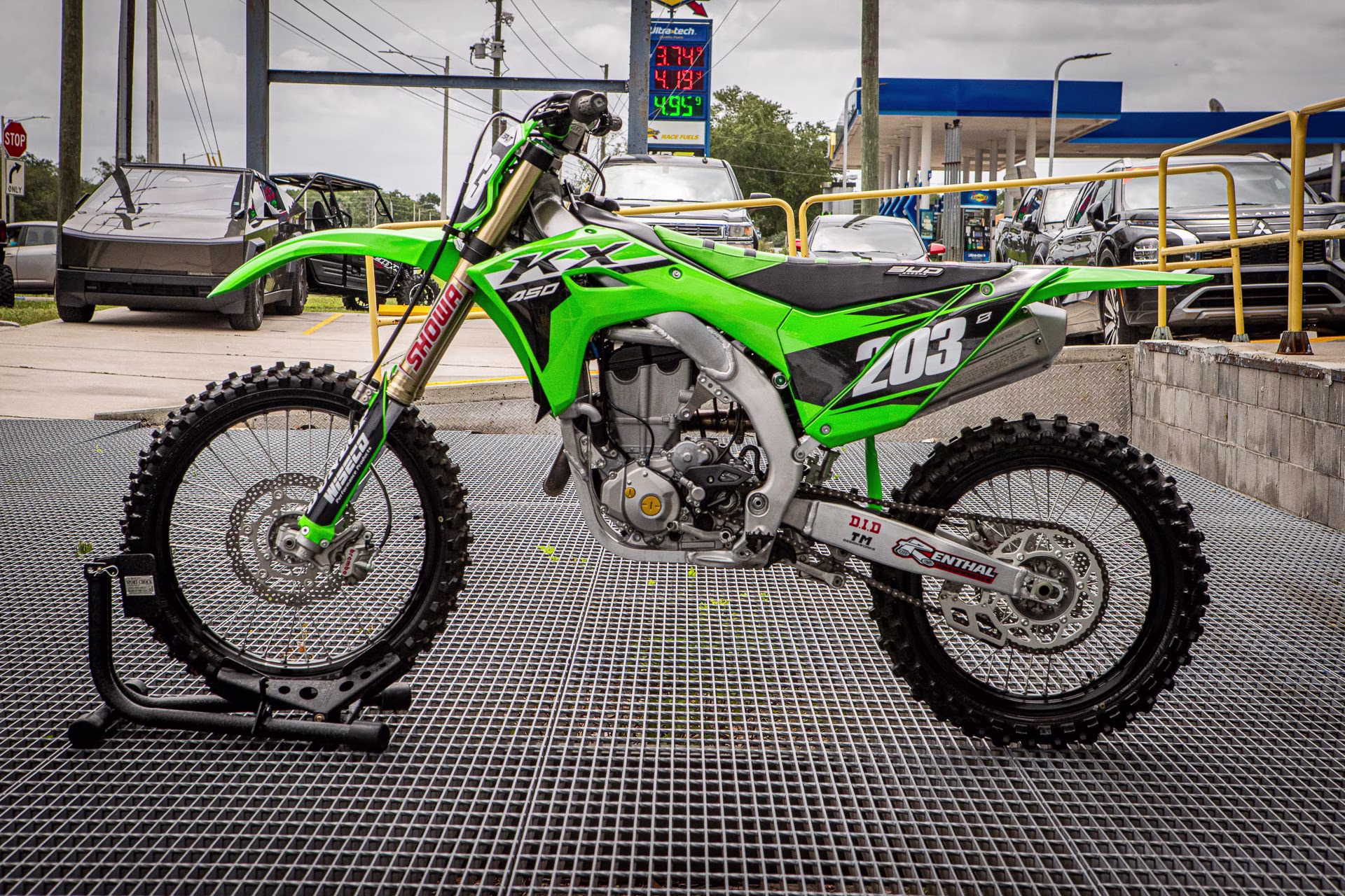 2024 Lime Green Kawasaki KX 450 Motorcycle