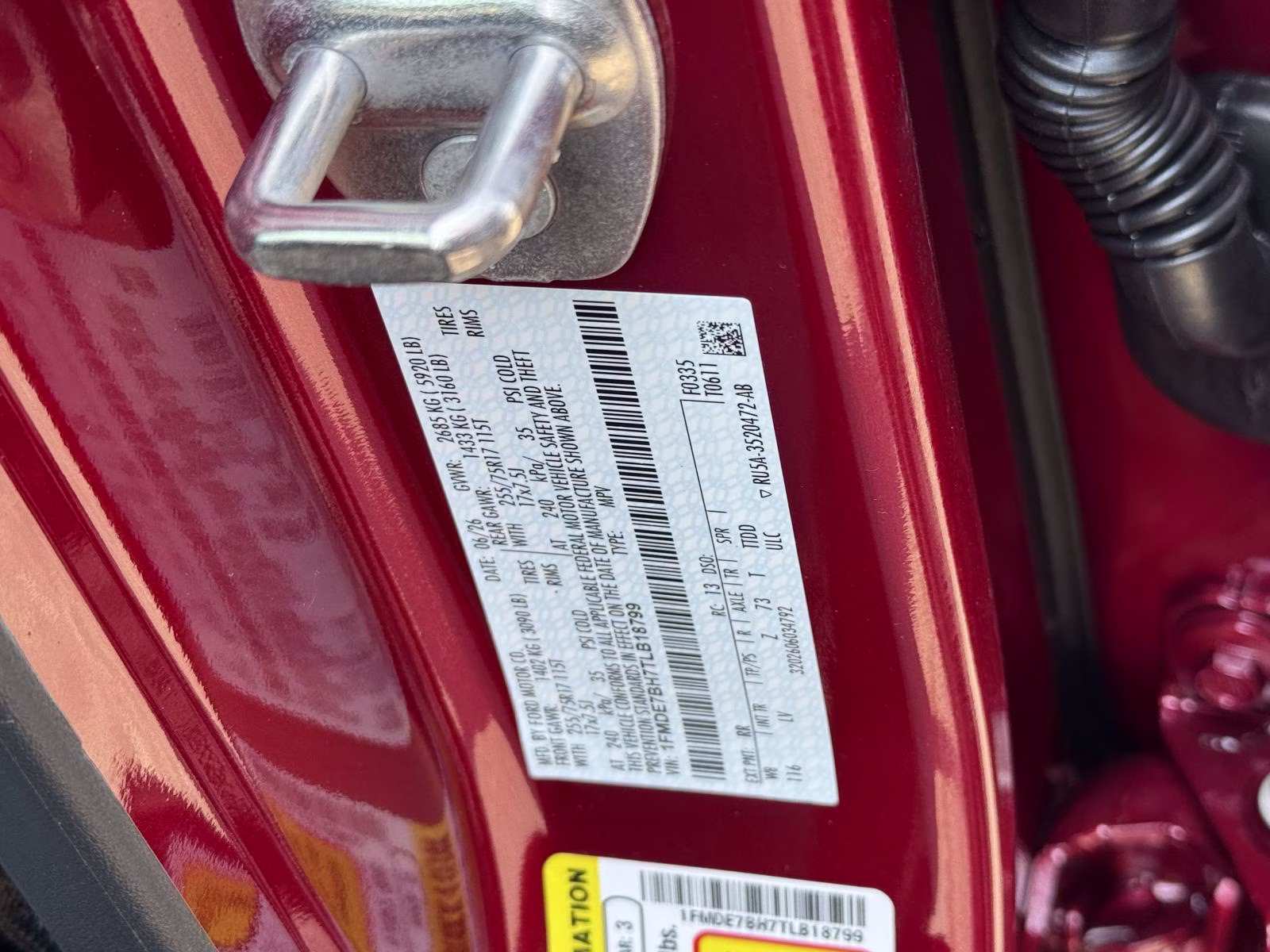 2026 Ruby Red Metallic Tinted Clearcoat Ford Bronco Big Bend 4 Door 4x4 4X4 SUV