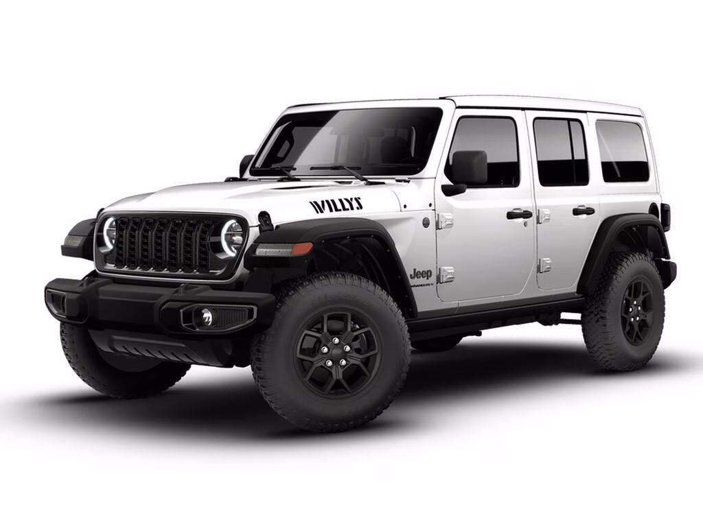 2026 Bright White Clear Coat Jeep Wrangler Wrangler 4-door Willys 4X4 4-door