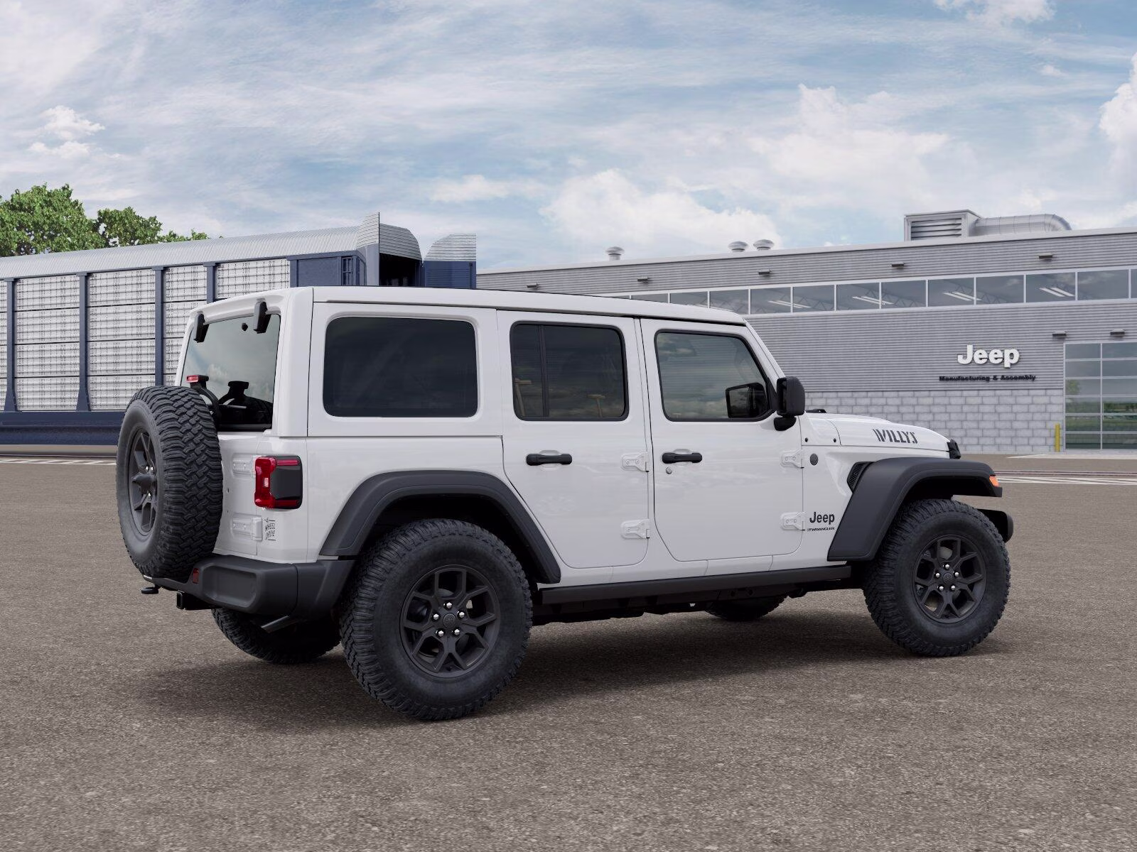 2026 Bright White Clear Coat Jeep Wrangler Wrangler 4-door Willys 4X4 4-door