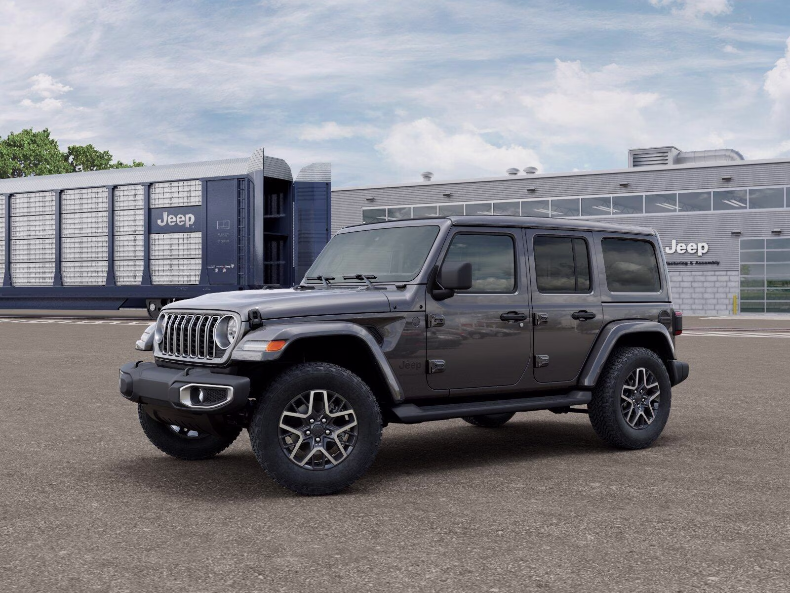 2026 Granite Crystal Metallic Clear Coat Jeep Wrangler Wrangler 4-door Sahara 4X4 4-door
