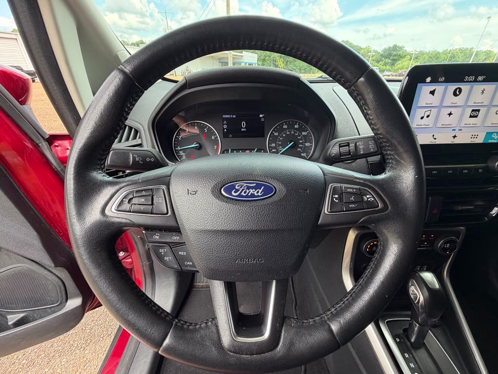 2018 Ruby Red Metallic Tinted Clearcoat Ford EcoSport Titanium FWD SUV