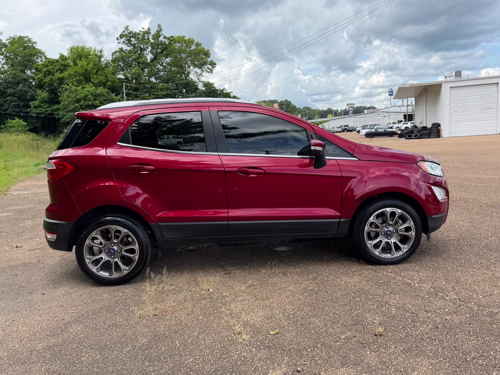 2018 Ruby Red Metallic Tinted Clearcoat Ford EcoSport Titanium FWD SUV