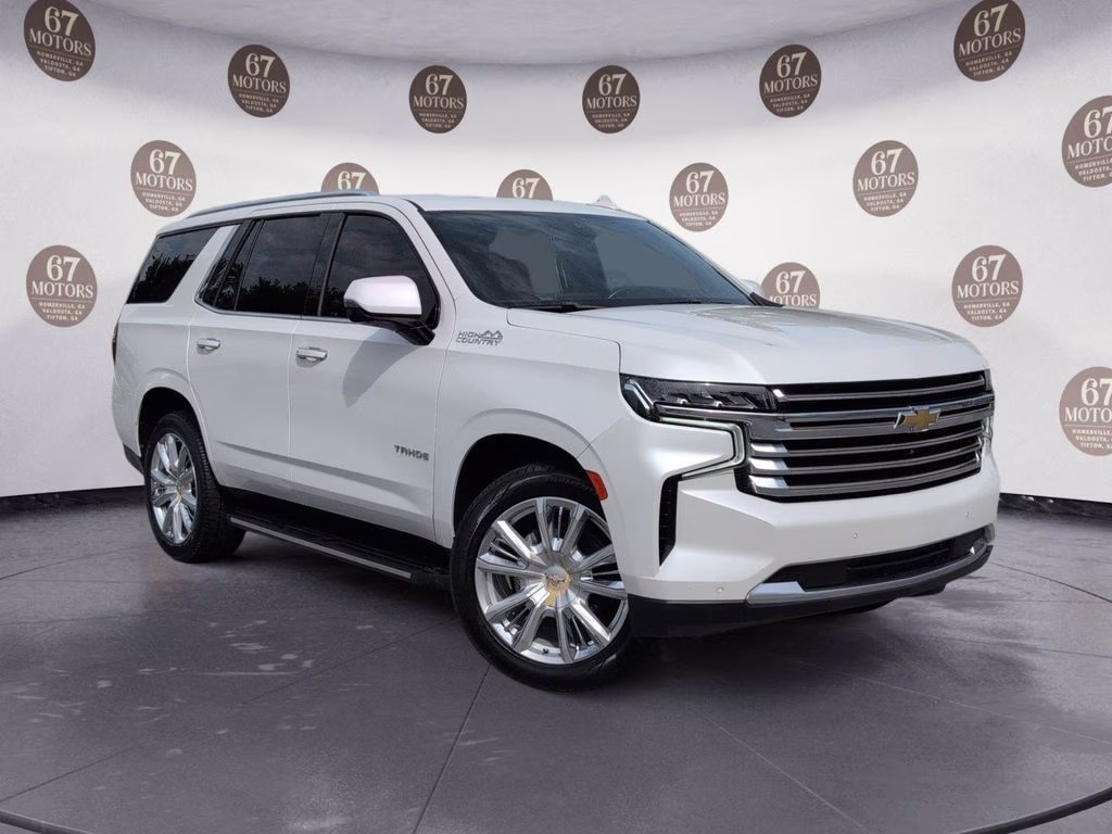 2021 Iridescent Pearl Tricoat Chevrolet Tahoe High Country RWD SUV
