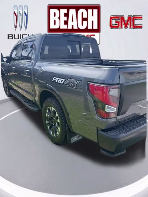 2021 Gun Metallic Nissan Titan PRO-4X 4X4 Truck