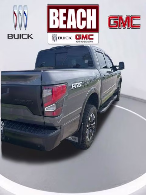 2021 Gun Metallic Nissan Titan PRO-4X 4X4 Truck