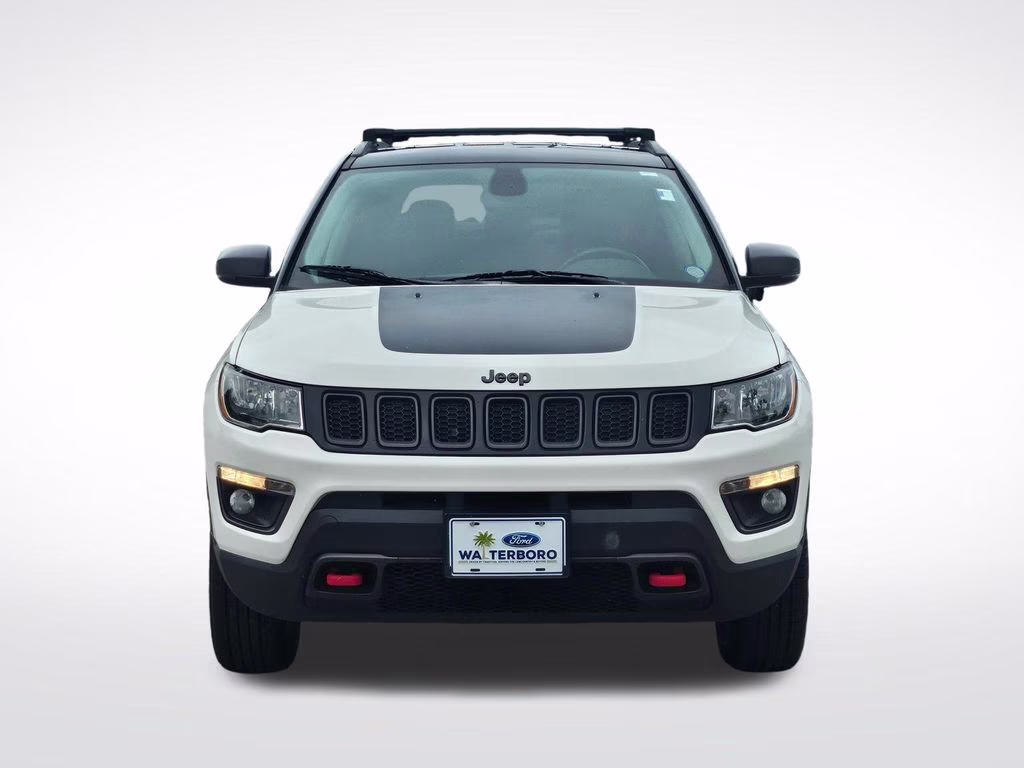 2019 White Clearcoat Jeep Compass Trailhawk 4X4 SUV