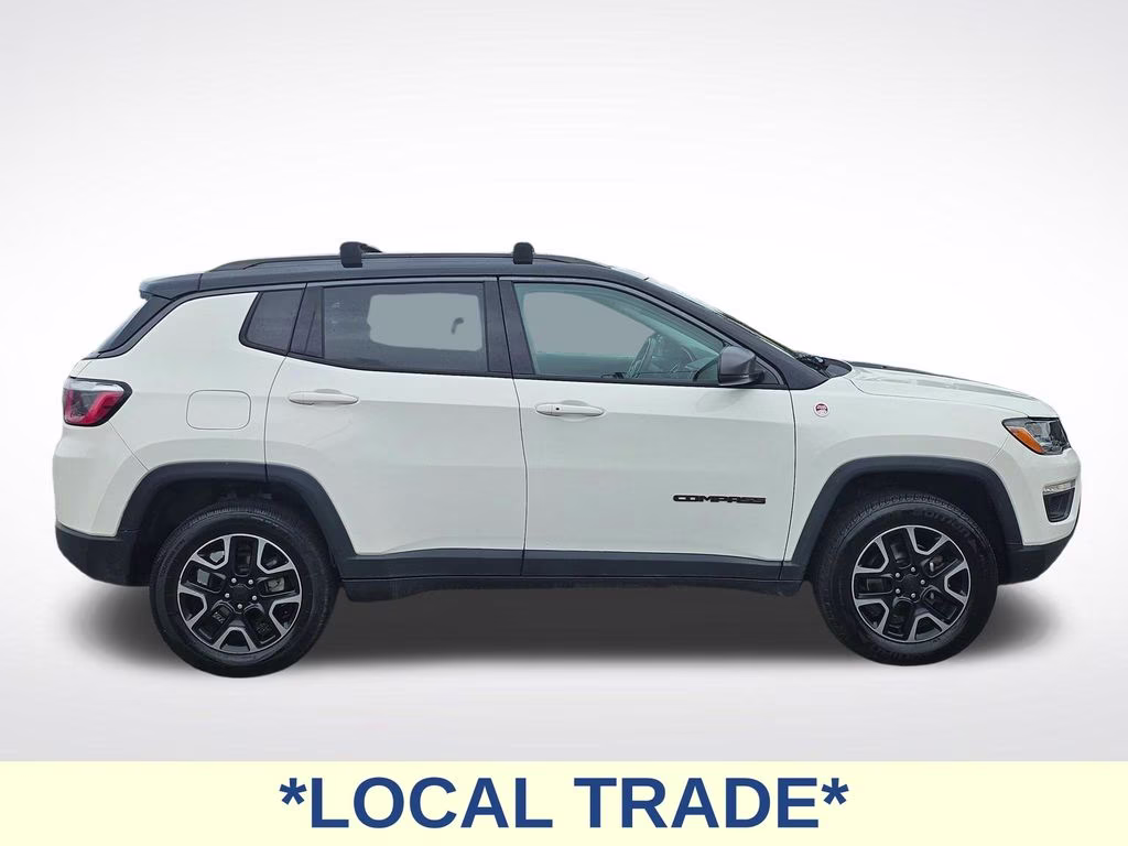 2019 White Clearcoat Jeep Compass Trailhawk 4X4 SUV