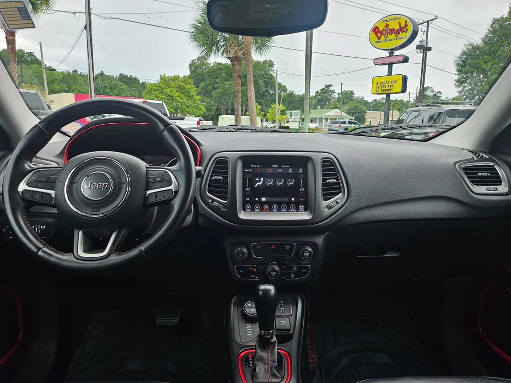 2019 White Clearcoat Jeep Compass Trailhawk 4X4 SUV