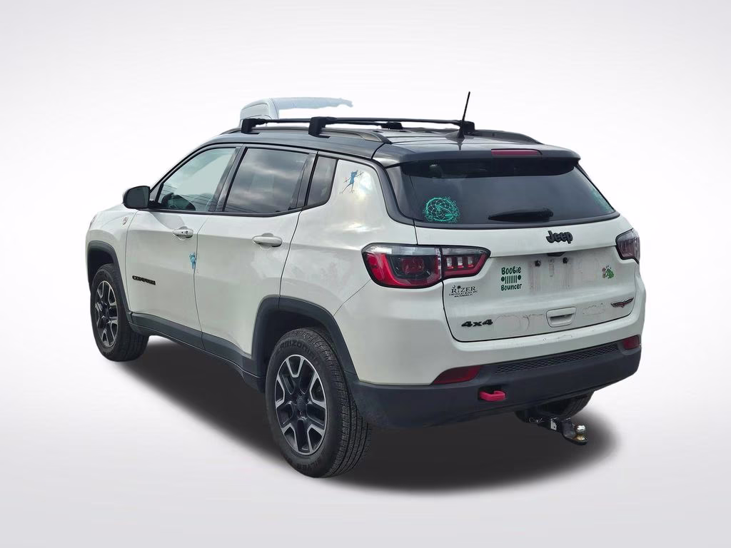 2019 White Clearcoat Jeep Compass Trailhawk 4X4 SUV