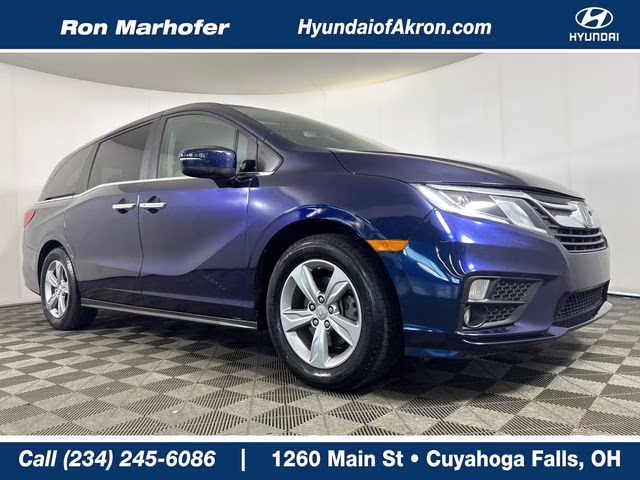 2018 Obsidian Blue Pearl Honda Odyssey EX-L FWD Van