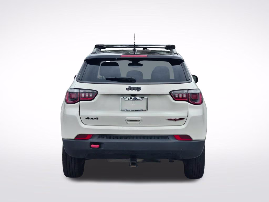 2019 White Clearcoat Jeep Compass Trailhawk 4X4 SUV