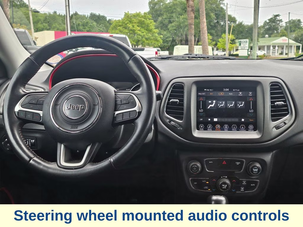 2019 White Clearcoat Jeep Compass Trailhawk 4X4 SUV