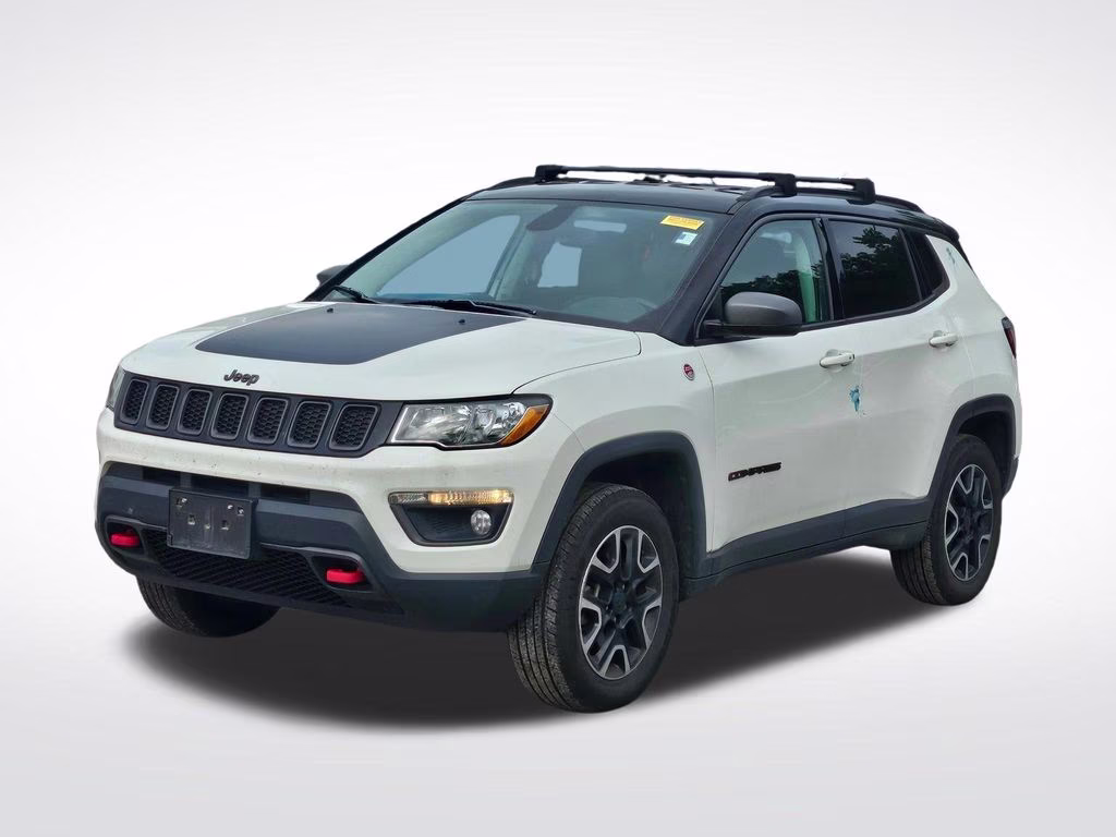 2019 White Clearcoat Jeep Compass Trailhawk 4X4 SUV