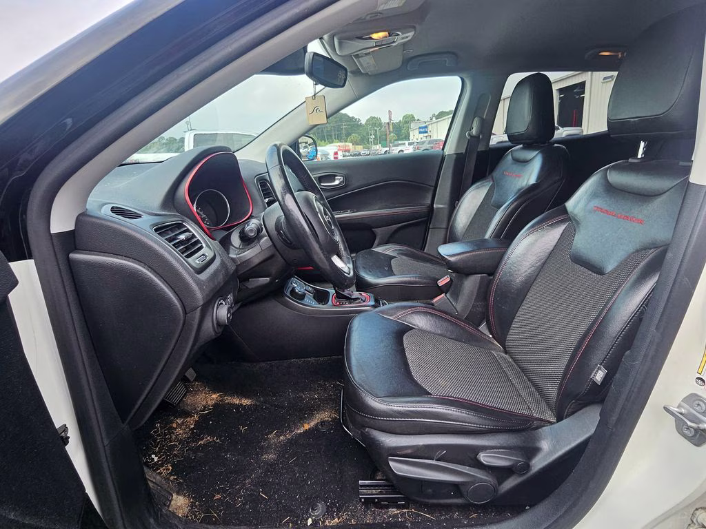2019 White Clearcoat Jeep Compass Trailhawk 4X4 SUV