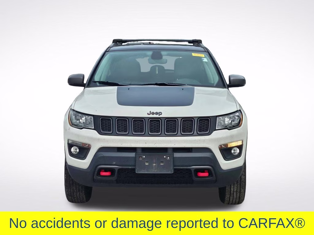 2019 White Clearcoat Jeep Compass Trailhawk 4X4 SUV
