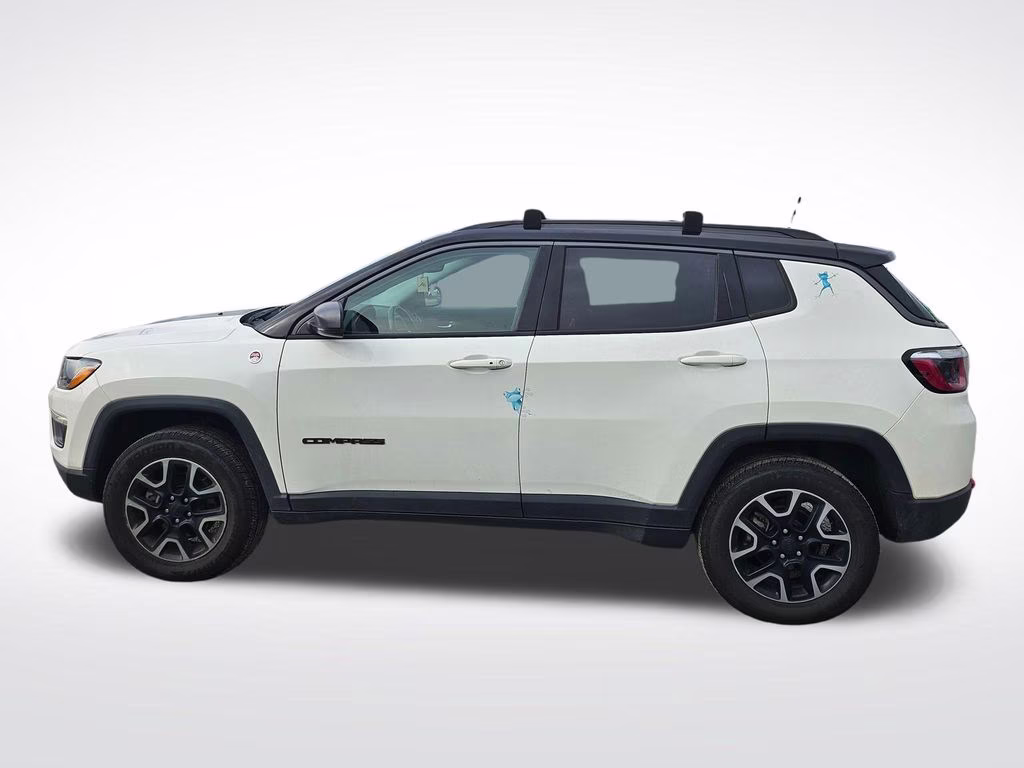 2019 White Clearcoat Jeep Compass Trailhawk 4X4 SUV