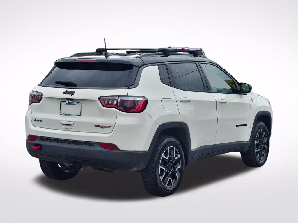 2019 White Clearcoat Jeep Compass Trailhawk 4X4 SUV