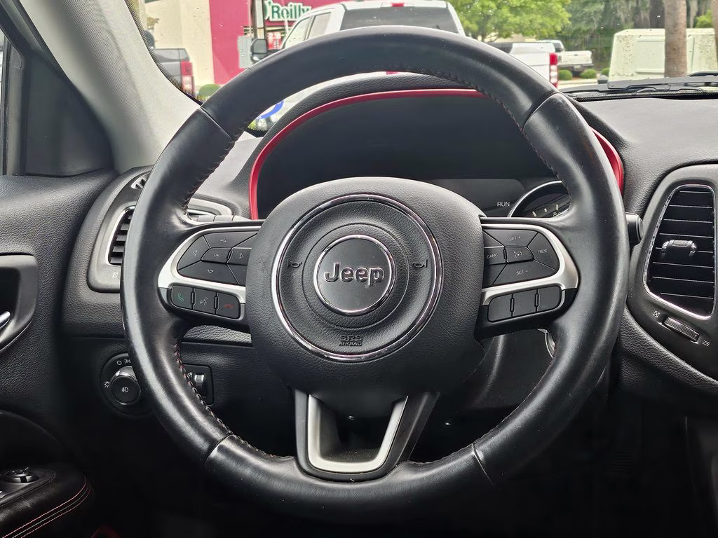 2019 White Clearcoat Jeep Compass Trailhawk 4X4 SUV