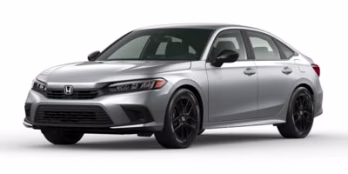 2023 Crystal Black Pearl Honda Civic Sport FWD Sedan