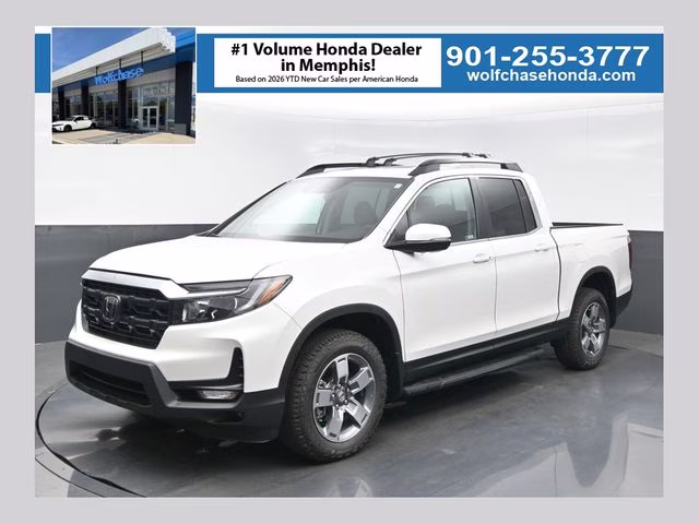 2026 Platinum White Pearl Honda Ridgeline RTL AWD Truck