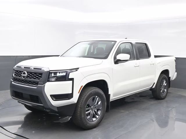 2026 Glacier White Nissan Frontier SV 4X4 Truck