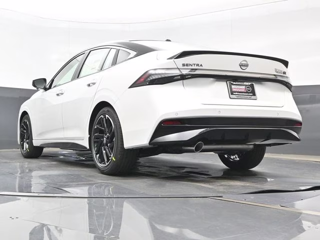 2026 Aspen White/Super Black Nissan Sentra SR FWD Sedan
