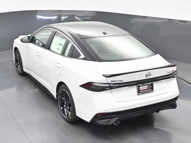 2026 Aspen White/Super Black Nissan Sentra SR FWD Sedan