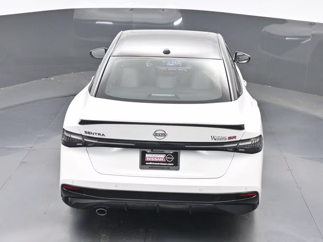 2026 Aspen White/Super Black Nissan Sentra SR FWD Sedan
