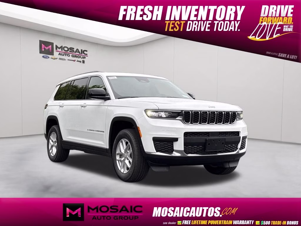 2026 Bright White Clearcoat Jeep Grand Cherokee L Laredo 4X4 SUV