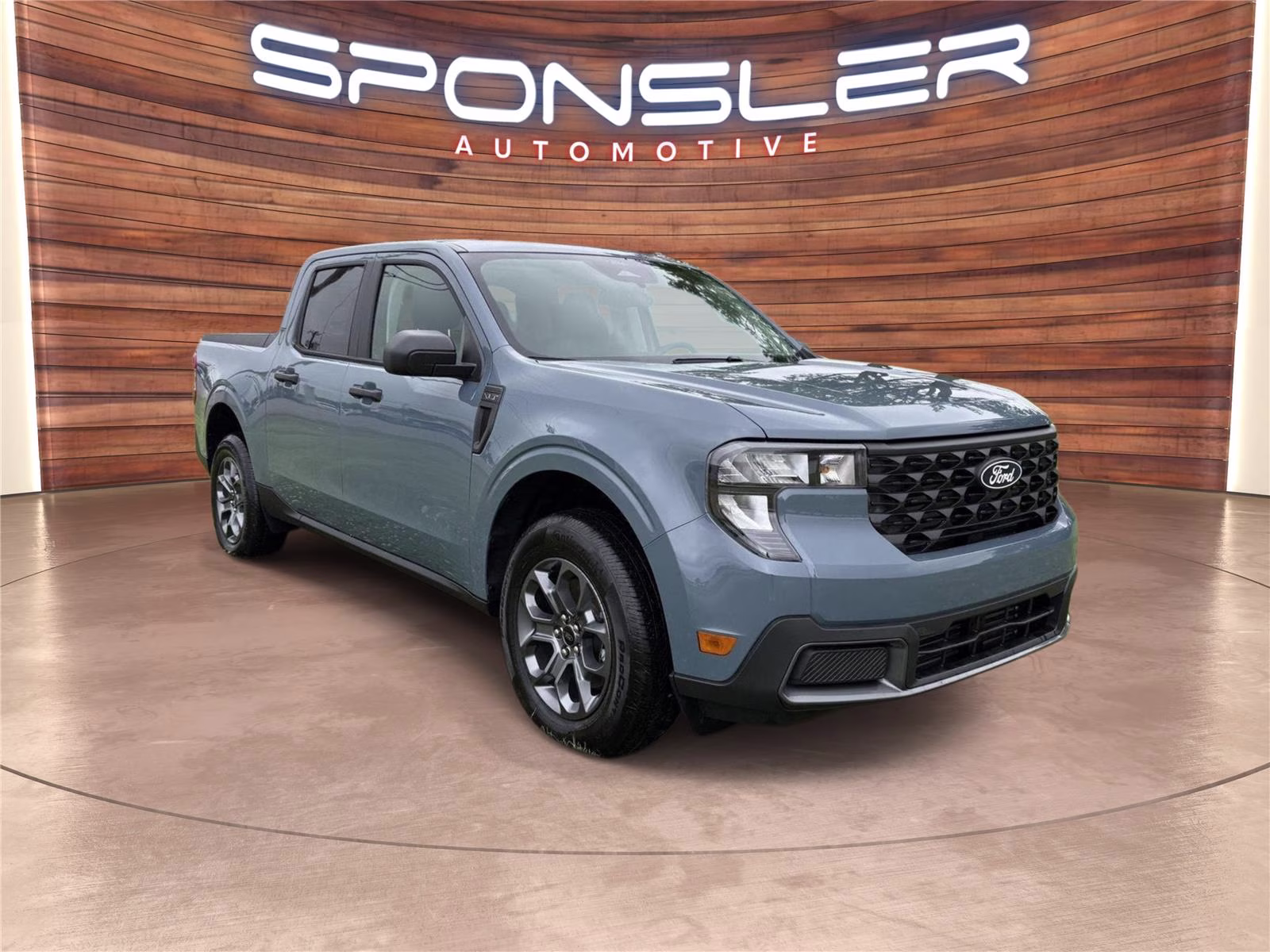 2026 Azure Gray Metallic Tri-Coat Ford Maverick XLT AWD Truck