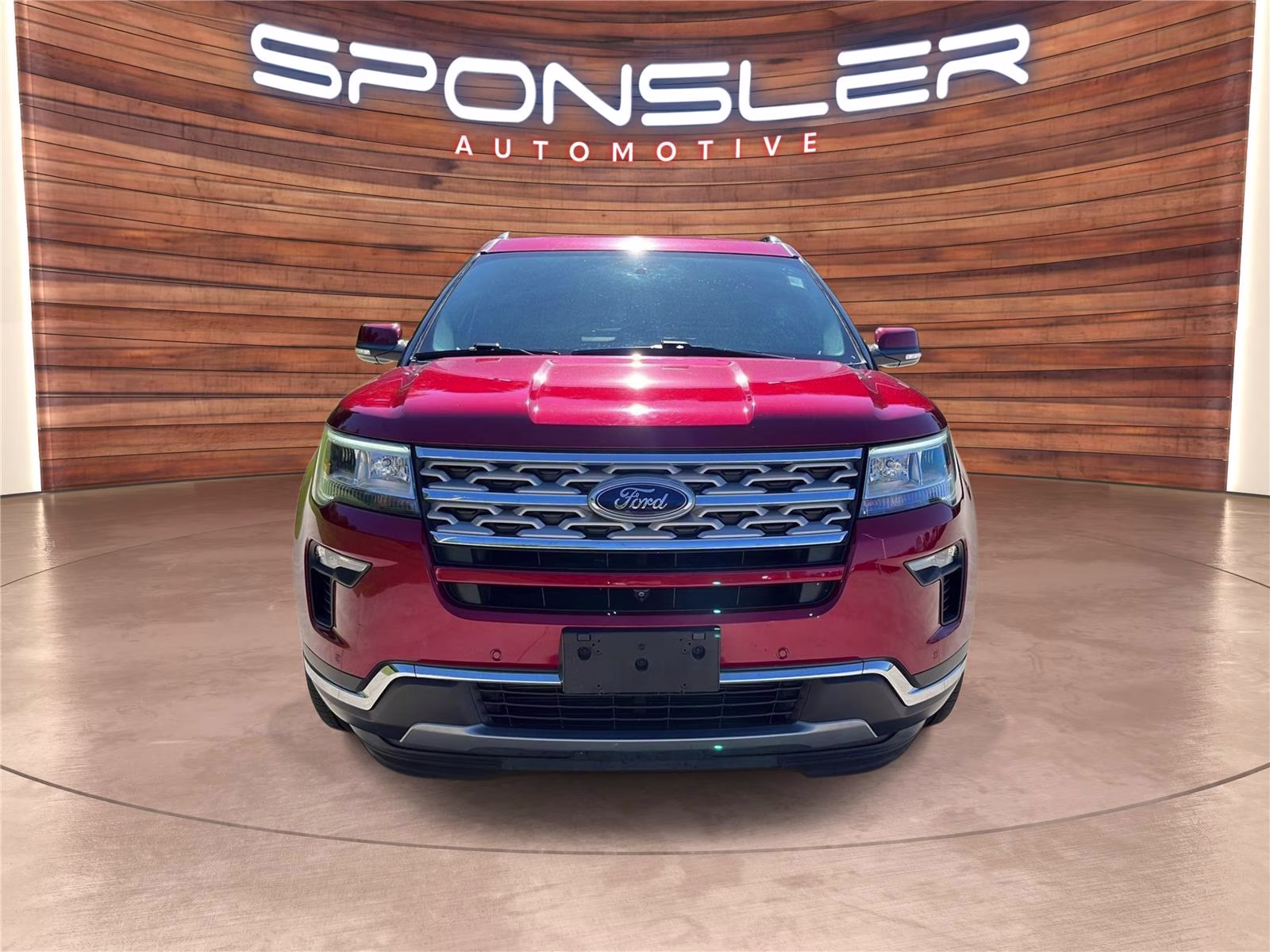 2018 Ruby Red Metallic Tinted Clearcoat Ford Explorer Limited FWD SUV
