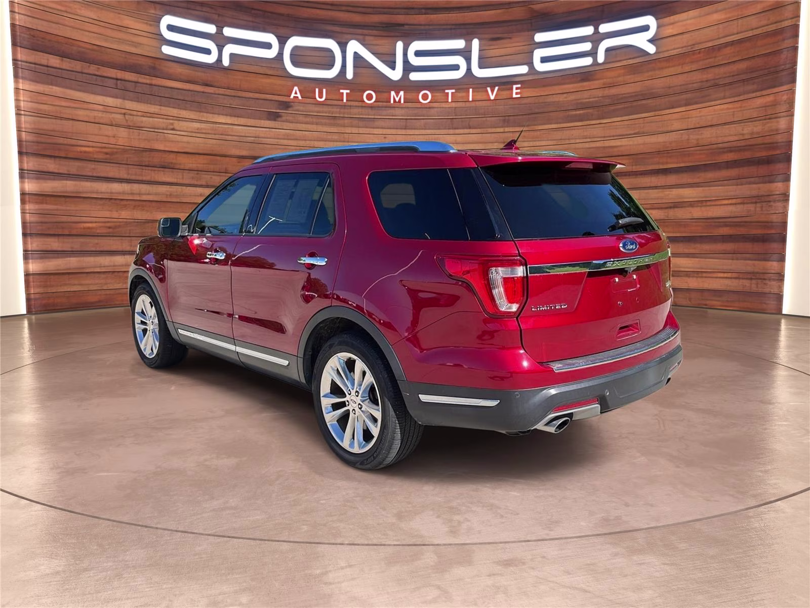 2018 Ruby Red Metallic Tinted Clearcoat Ford Explorer Limited FWD SUV